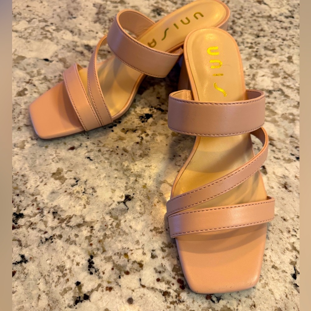 Unisa Pink Strappy Sandals Minimalist Design